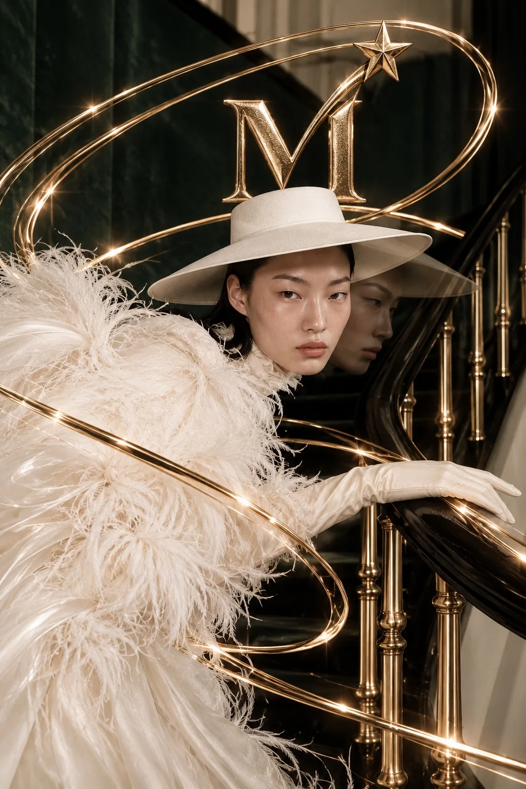 Ivory plumes and cinematic architecture