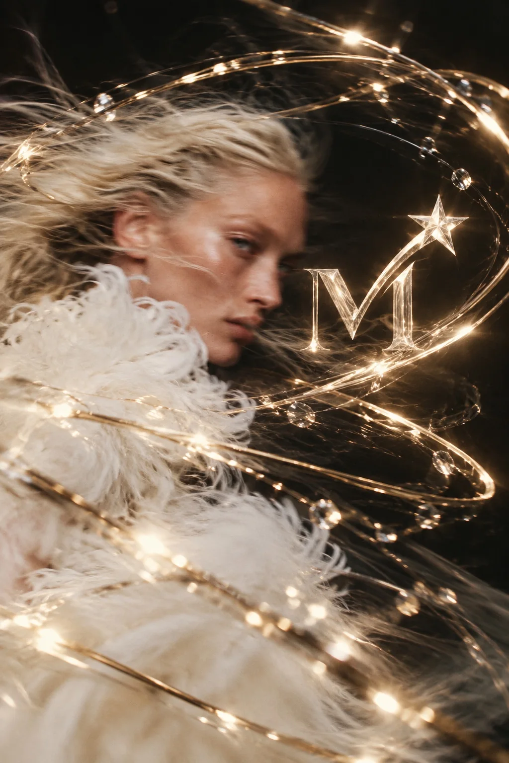 Platinum feathers and golden illumination